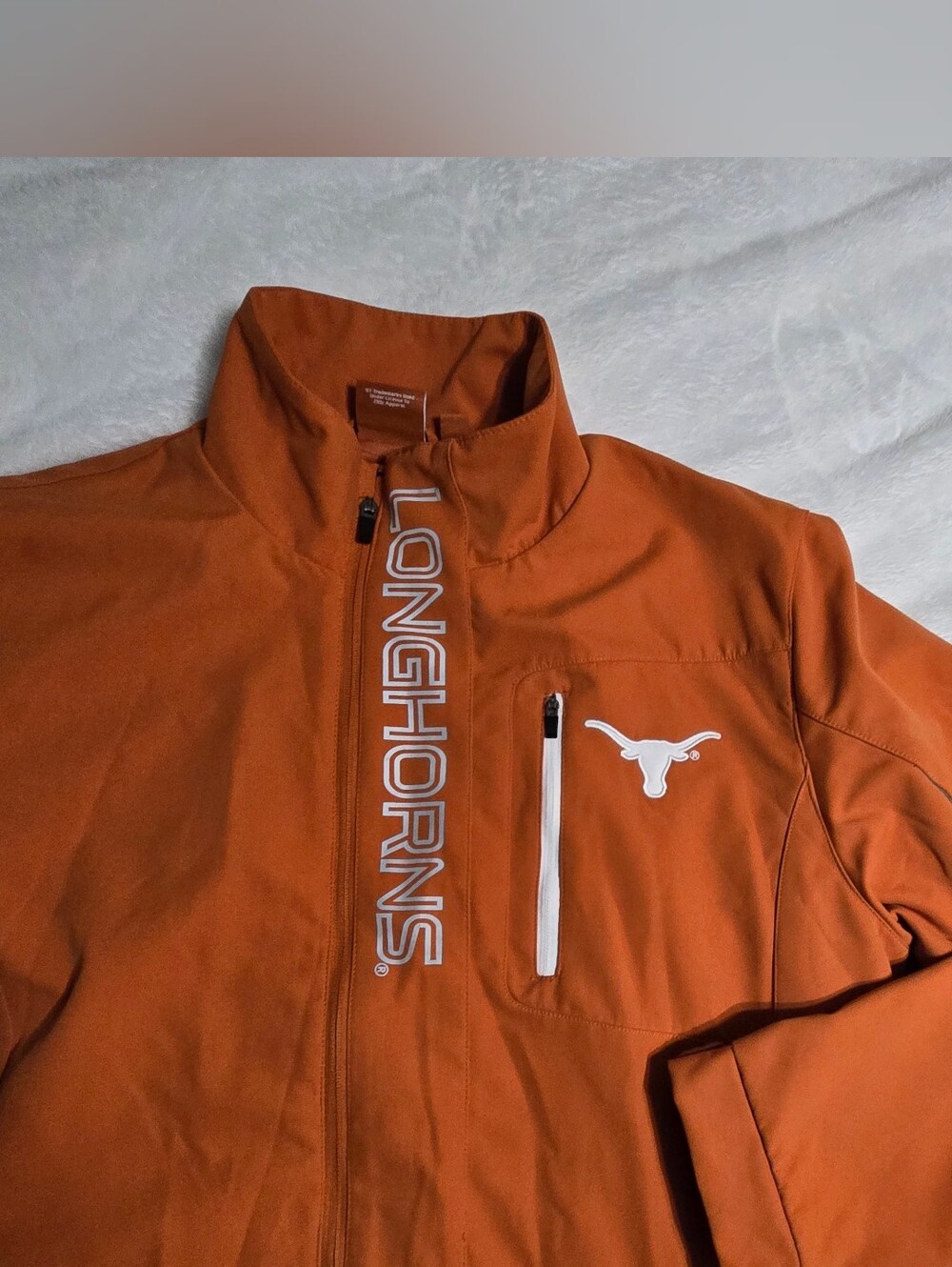 University Texas Longhorns Embroidered Full Zip Large Jacket GIII Sports Carl...